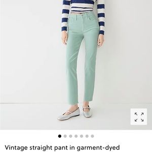NWT size 28 j.crew vintage straight pant in garment-dyed corduroy